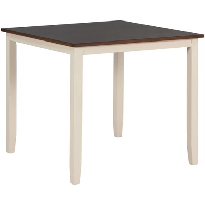 5 Piece Industrial Dining Table Set Wooden Kitchen Table And 4 Chairs, Cottage White - ModernLuxe - Image 5