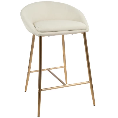 Set Of 2 26" Matisse Glam Counter Height Barstools - LumiSource