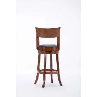 Palmetto Swivel Hardwood Barstool Walnut - Boraam