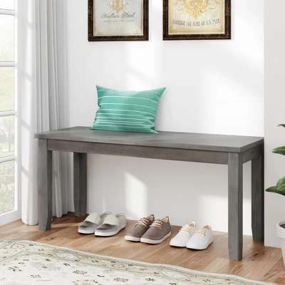 6-Piece Farmhouse Rustic Wooden Dining Table Set With 4 Cross Back Chairs And Bench - ModernLuxe - Image 9