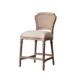 26" Burnham Home Designs Wilbrandt Counter Height Barstool Oak - Boraam