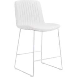 Set Of 2 Lorient Counter Height Barstool Chairs White - ZM Home