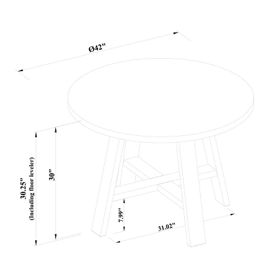 42" Linden Round Wood Dining Table - Threshold™ Designed With Studio McGee - Image 5