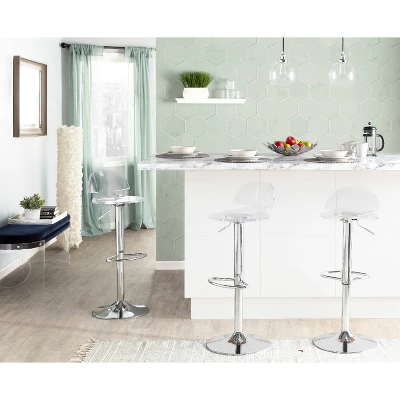 Venti 32" Barstool Acrylic/Clear - Lumisource - Image 2