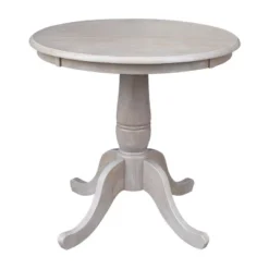 30" San Remo Round Top Pedestal Table With 2 Chairs Dining Sets - International Concepts
