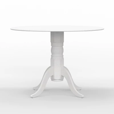 Glenwillow Home 42" Round Double Drop-Leaf Dining Table + Spindle Back Dining Chairs Dining Set - Image 3