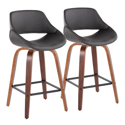 Set Of 2 Fabrico Square Height Barstools - LumiSource - Image 11