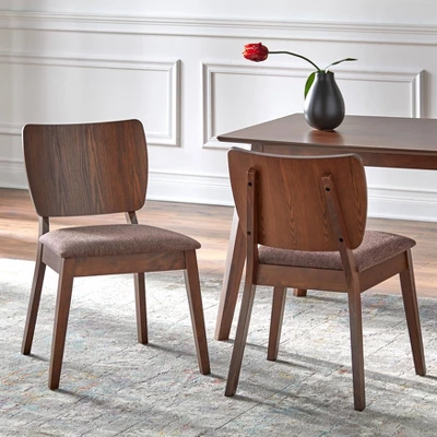 7Pc Bernard Mid-Century Dining Set Walnut - Buylateral - Image 3