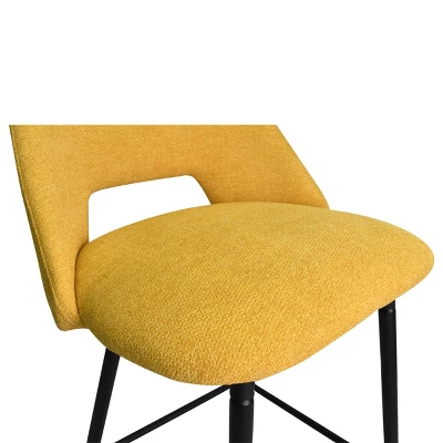 26 Inches Edwin Upholstered Counter Height Stool (Set Of 2) Walnut Leg-The Pop Maison - Image 6