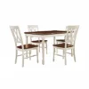 5pc Shelby Extendable Dining Set White - Crosley
