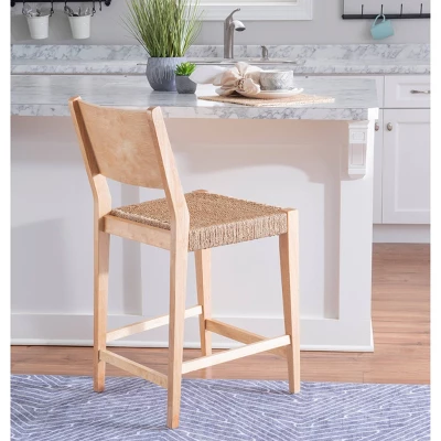 Set Of 2 Clara Counter Height Barstools Natural - Powell Company - Image 5
