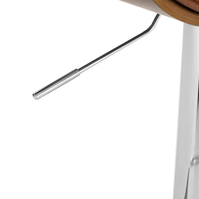 2pc Romer Mid Century Modern Bentwood Adjustable Swivel Counter Height Barstools - Christopher Knight Home - Image 8