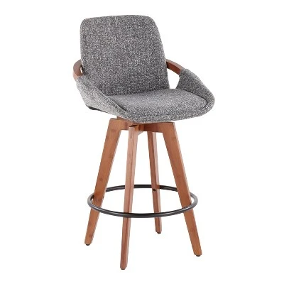 Cosmo Mid-Century Modern Modern Counter Height Barstool - LumiSource - Image 12