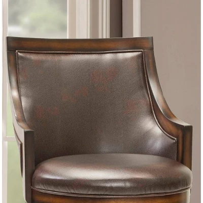 30.5" Lyman Swivel Barstool Wood/Oak - Hillsdale Furniture - Image 2