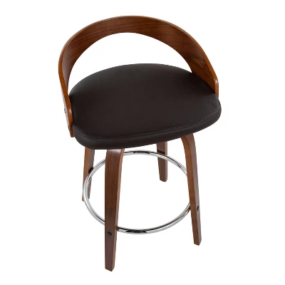 Set Of 2 Grotto Upholstered Counter Height Barstools - Lumisource - Image 6