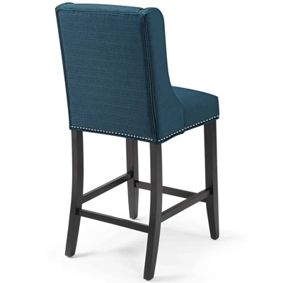 Set Of 2 Baron Counter Height Barstool Upholstered Fabric - Modway - Image 3