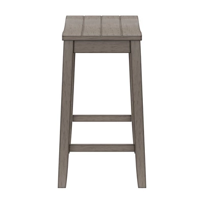 Fiddler Backless 24" NonSwivel Counter Height Barstool Aged Gray - Hillsdale Furniture - Image 6