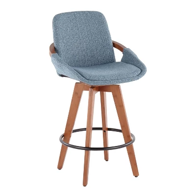 Cosmo Mid-Century Modern Modern Counter Height Barstool - LumiSource - Image 11