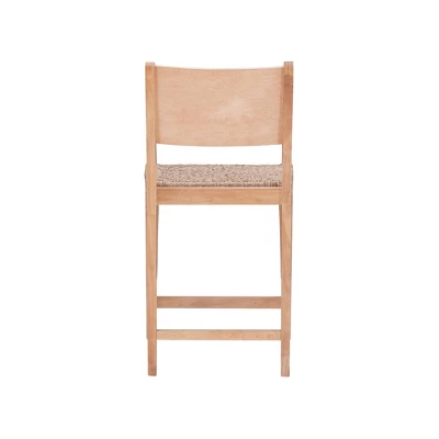 Set Of 2 Clara Counter Height Barstools Natural - Powell Company - Image 4