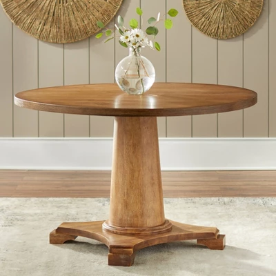 5Pc Atwood Round Dining Set Driftwood - Buylateral - Image 2