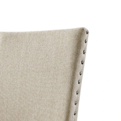 5pc Dex Extendable Dining Table Set, 4 Upholster Side Chairs Walnut Brown/ Cream - Picket House Furnishings - Image 7