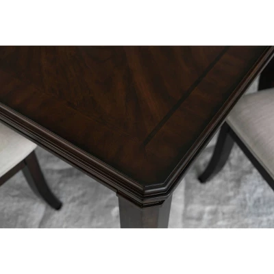 7pc Bristol Formal Wood Dining Set Brown - Abbyson Living - Image 4