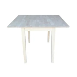 Dual Square Dining Table Unfinished - International Concepts
