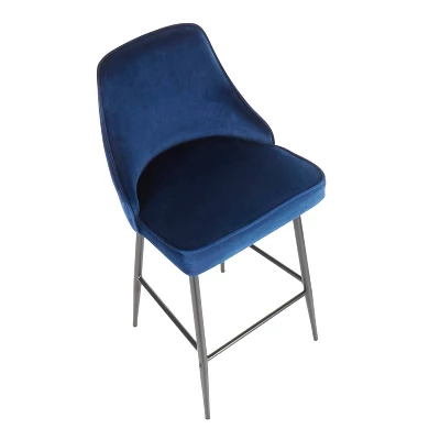 Set Of 2 Marcel Contemporary Counter Height Barstools - LumiSource - Image 6