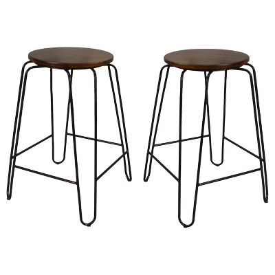 Set Of 2 24" Winston Counter Height Barstools - Carolina Chair & Table - Image 2