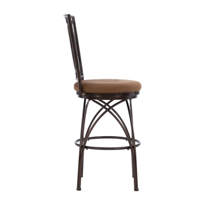 30" Dana Big And Tall Metal Crossed Legs Barstool - Powell Company - Image 2