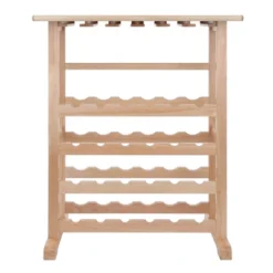 24-Bottle Wine Rack Wood/Beechwood - Winsome