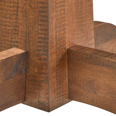 5pc Athens Round Dining Set Walnut - Lifestorey - Image 4