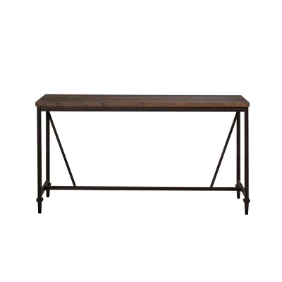 Trevino Counter Height Dining Table Brown/Copper Metal - Hillsdale Furniture