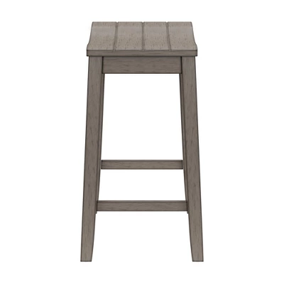 Fiddler Backless 24" NonSwivel Counter Height Barstool Aged Gray - Hillsdale Furniture - Image 4