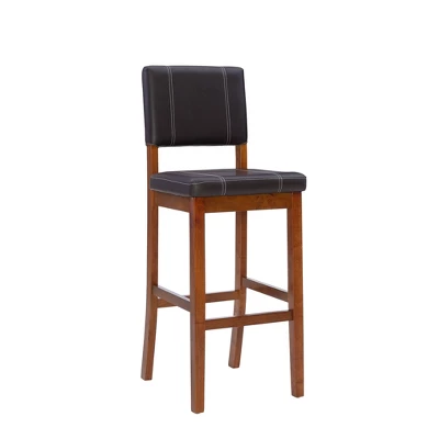 Milano Padded Barstool Upholstered Seat & Back - Linon - Image 10