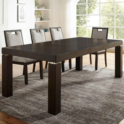 88" Terraview Extendable Dining Table Dark Walnut - HOMES: Inside + Out - Image 3