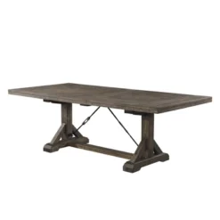 Flynn Extendable Dining Table Walnut Brown - Picket House Furnishings