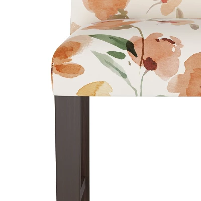 Alex Camel Back Counter Height Barstool With Botanical Print - Skyline Furniture - Image 4