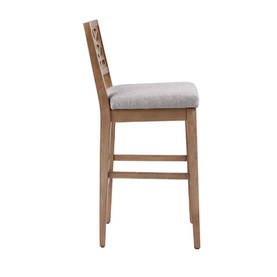 Crackle Counter Height Barstool Light Gray - Image 3