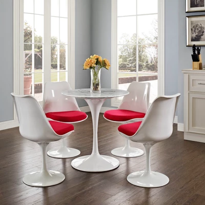 Lippa Round Artificial Marble Dining Table - Modway - Image 4