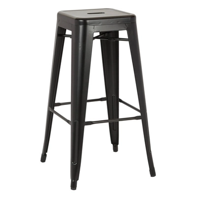 Set Of 2 30" Bristow Antique Metal Barstool - OSP Home Furnishings - Image 2