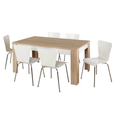 Mandy Dining Set Natural/White - Buylateral - Image 6