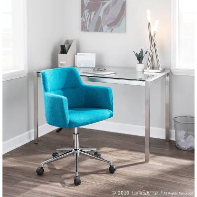 Fuji 47" Modern Dining Table Stainless Steel/Clear Glass - LumiSource - Image 5