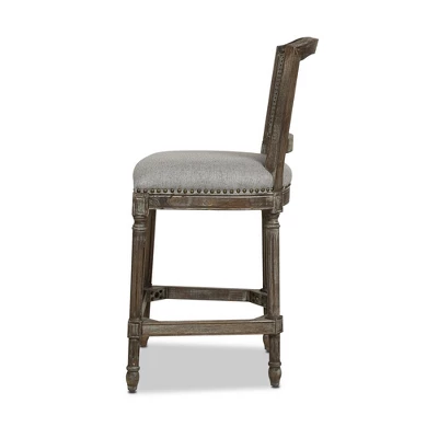 Jennifer Taylor Home Triomphe Rattan Wicker High Back Armless Counter Bar Stool - Image 2