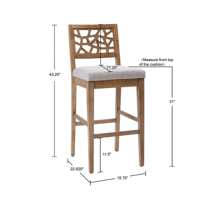 Crackle Barstool Light Gray - Image 8