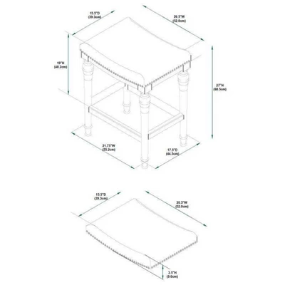 Brayden Big And Tall Backless Wood Counter Height Barstool - Powell - Image 7