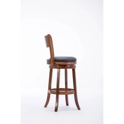Palmetto Swivel Hardwood Barstool Walnut - Boraam - Image 4