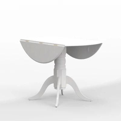 Glenwillow Home 42" Round Double Drop-Leaf Dining Table + Spindle Back Dining Chairs Dining Set - Image 5