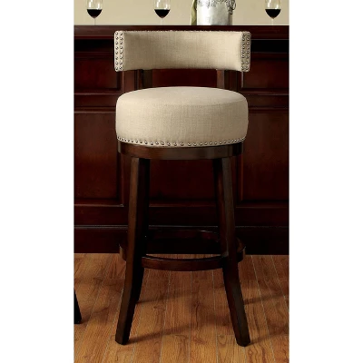 Set Of 2 24" Jefferson Counter Height Barstools With Upholstered Seat - HOMES: Inside + Out