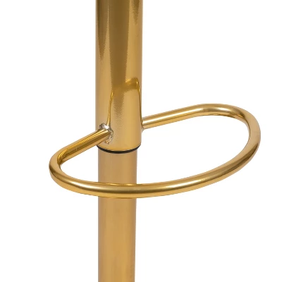 Emma And Oliver Modern Vinyl Adjustable Height Barstool With Horizontal Stitch Back, Set Of 2 - Image 6